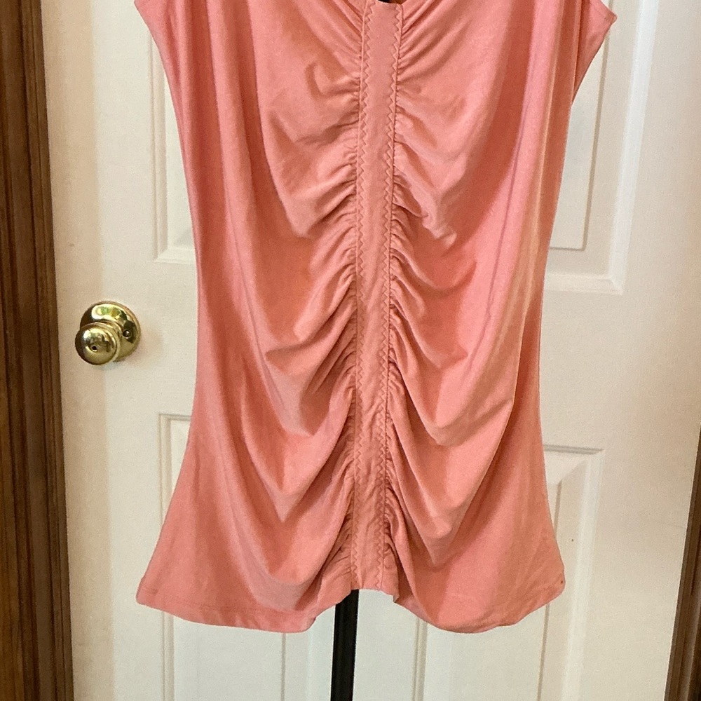 Express Pink Ruched Camisole Top - Picture 3 of 8